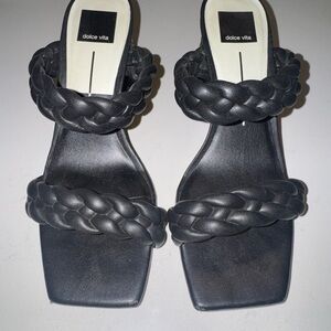 Dolce Vita Women's Black Braided Sandals